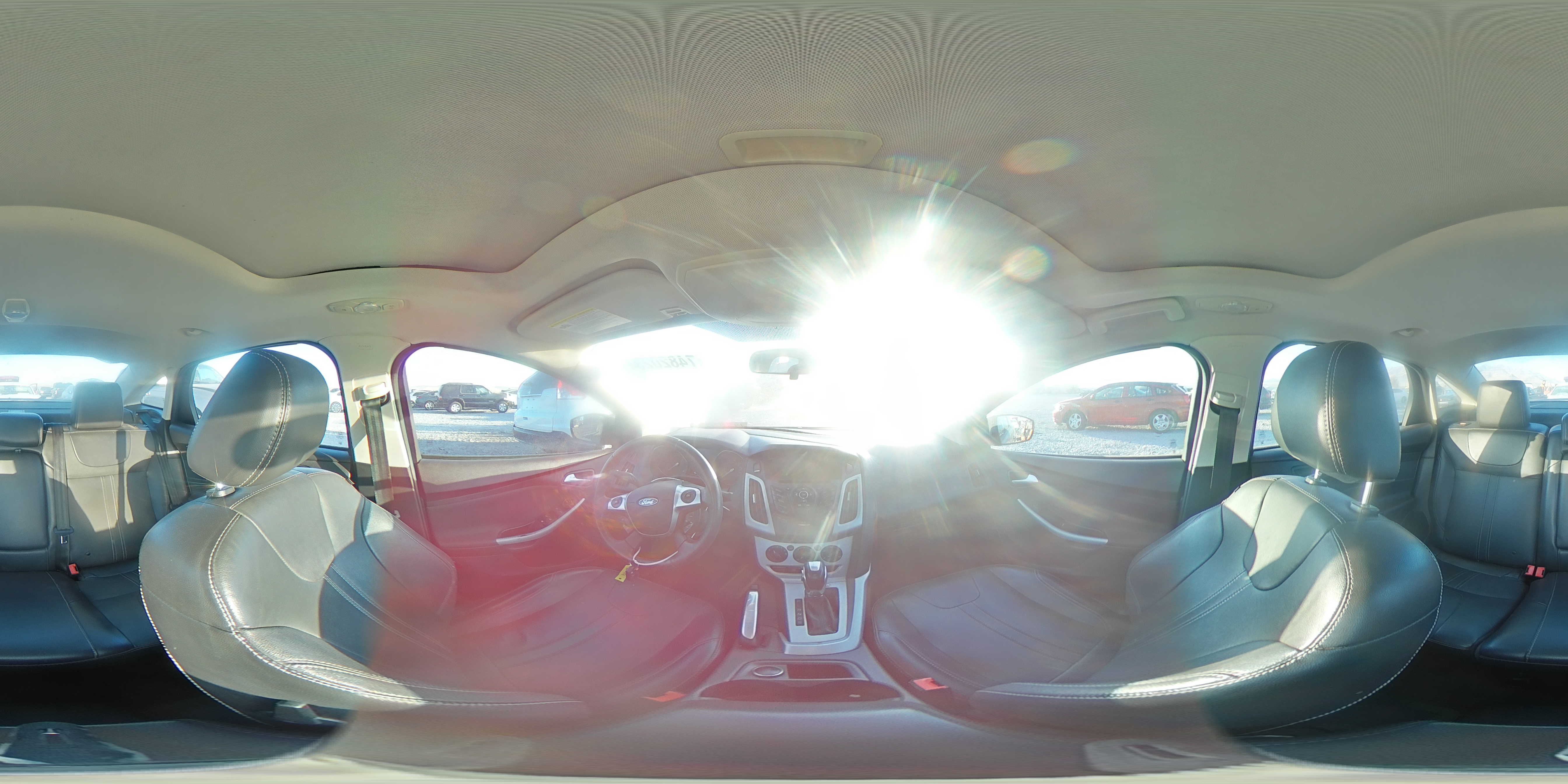 2013 Ford Focus VIN 1FADP3F2XDL374455 Copart auction photo, hail damage thumbnail 14