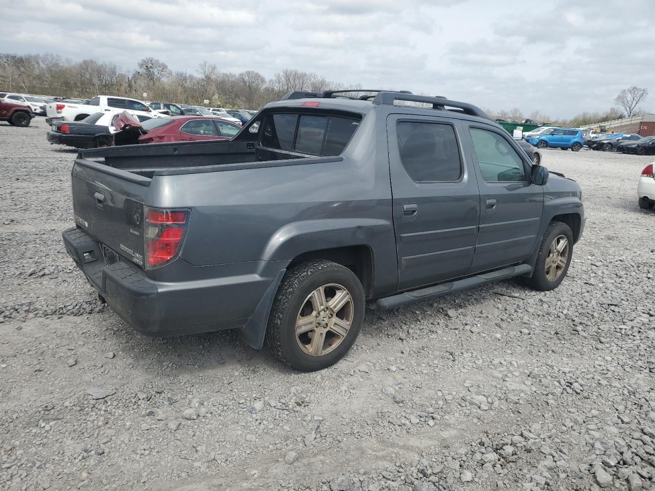 2013 Honda Ridgeline VIN 5FPYK1F52DB009402 Copart auction photo, rear end / front end damage thumbnail 3