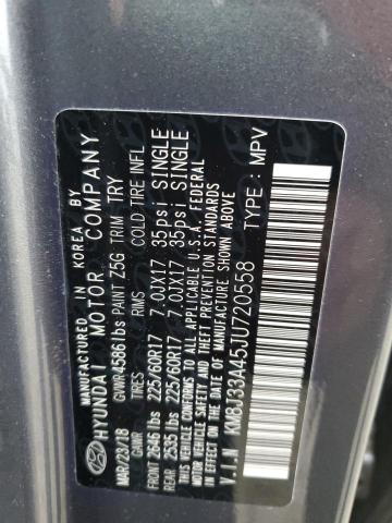 2018 Hyundai Tucson VIN KM8J33A45JU720558 Copart auction photo, front end damage thumbnail 13
