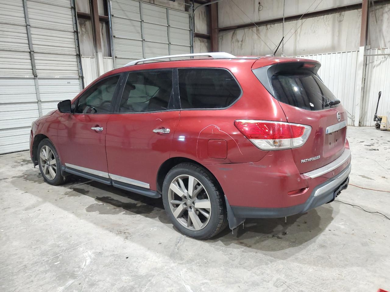 2014 Nissan Pathfinder VIN 5N1AR2MM2EC650596 Copart auction photo, front end / rear end damage thumbnail 2
