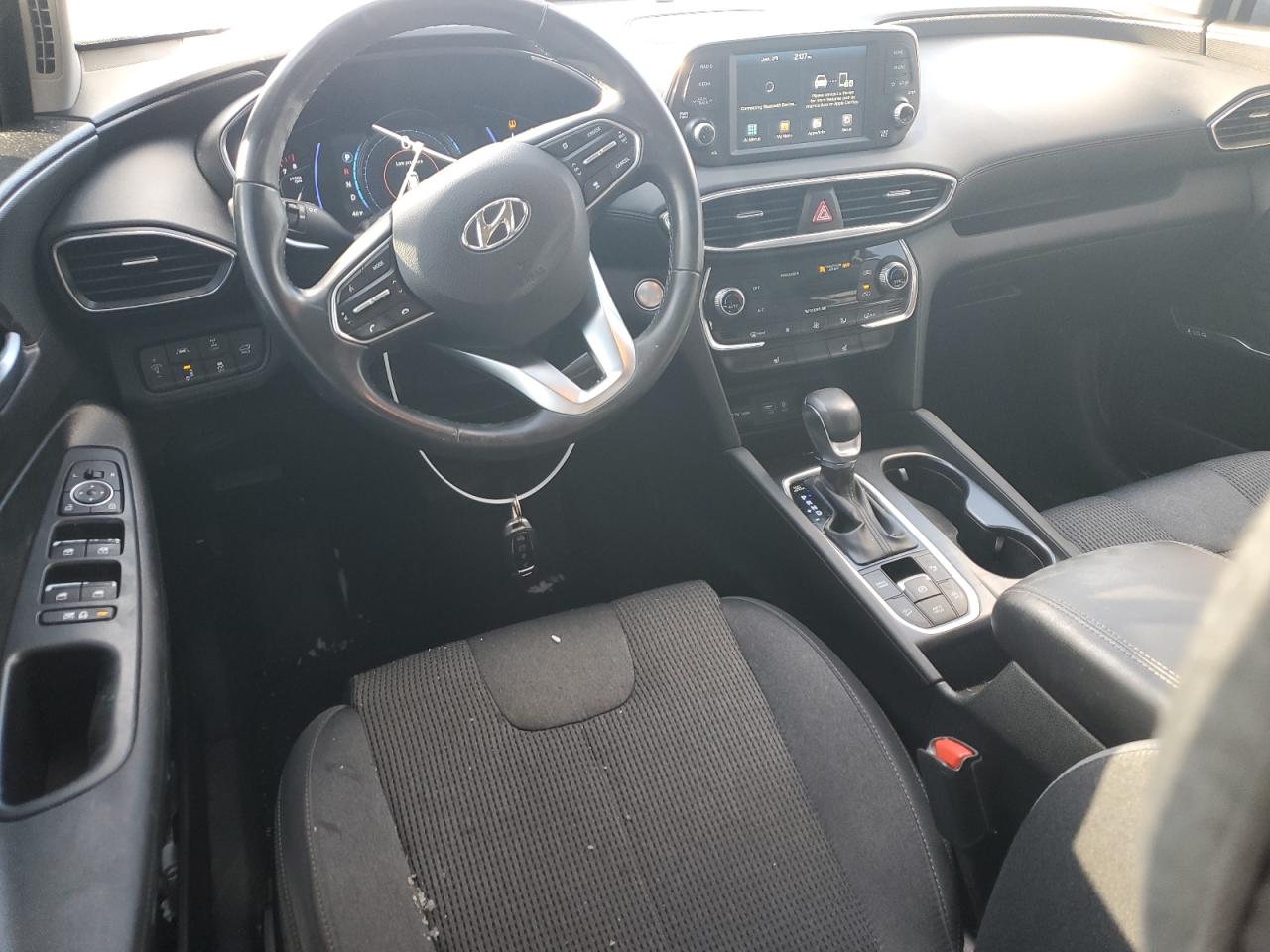 2019 Hyundai Santa Fe VIN 5NMS3CAD1KH049942 Copart auction photo, front end damage thumbnail 8