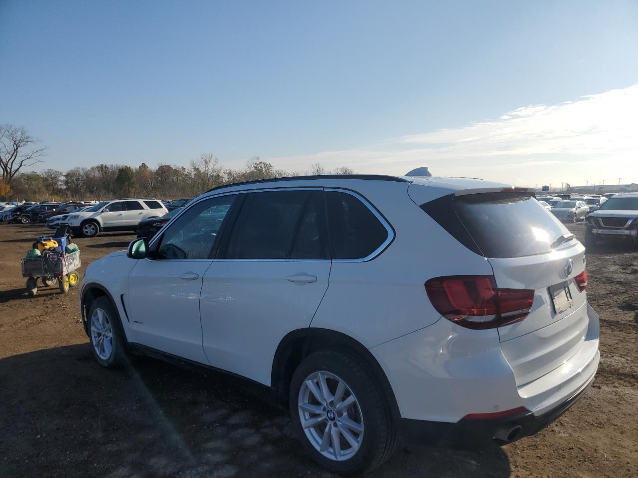 2014 BMW X5 VIN 5UXKR0C59E0H17513 Copart auction photo, front end damage thumbnail 2