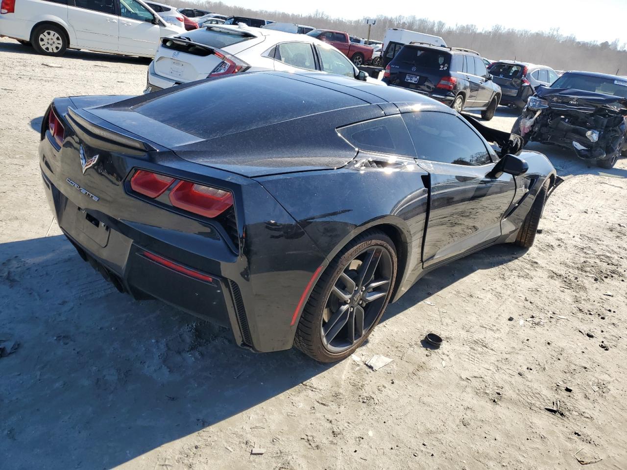 2018 Chevrolet Corvette VIN 1G1YB2D72J5101599 Copart auction photo, front end damage thumbnail 3