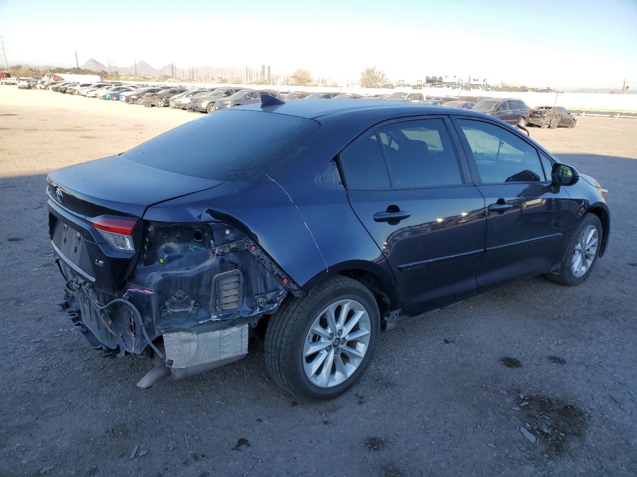 2020 Toyota Corolla VIN 5YFHPRAE5LP033244 Copart auction photo, rear end / frame damage damage thumbnail 3