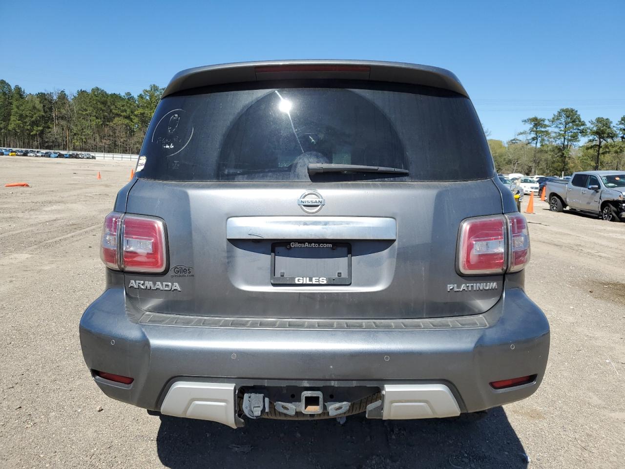 2018 Nissan Armada VIN JN8AY2ND2J9055023 Copart auction photo, front end / side damage thumbnail 6