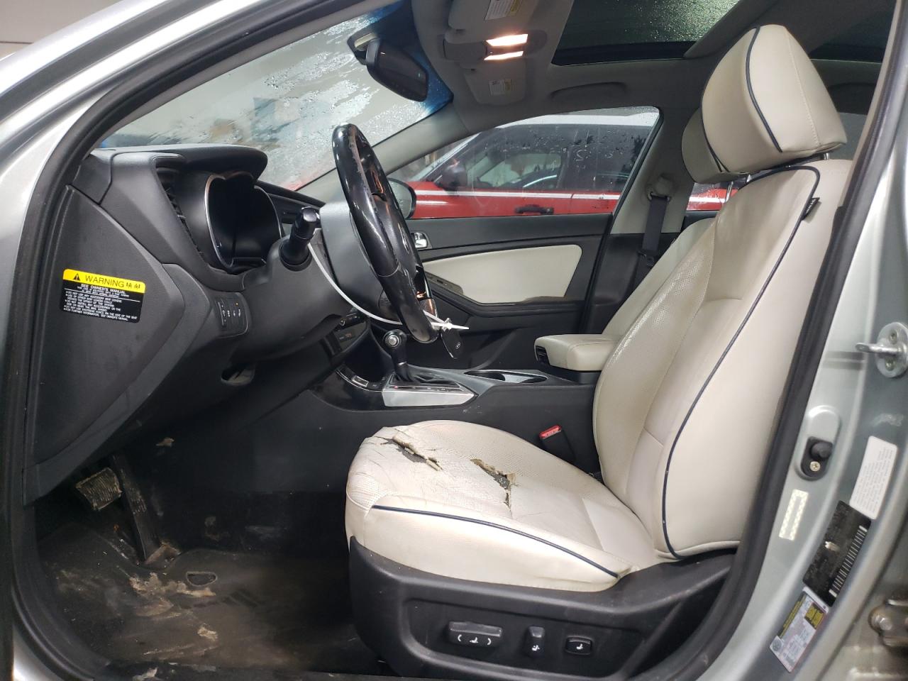 2014 KIA Optima VIN KNAGN4AD3E5076389 Copart auction photo, front end damage thumbnail 7