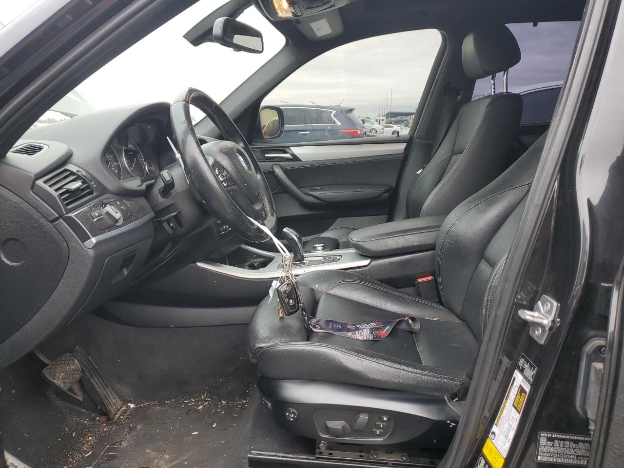 2012 BMW X3 VIN 5UXWX7C51CL975453 Copart auction photo, rear end / front end damage thumbnail 7