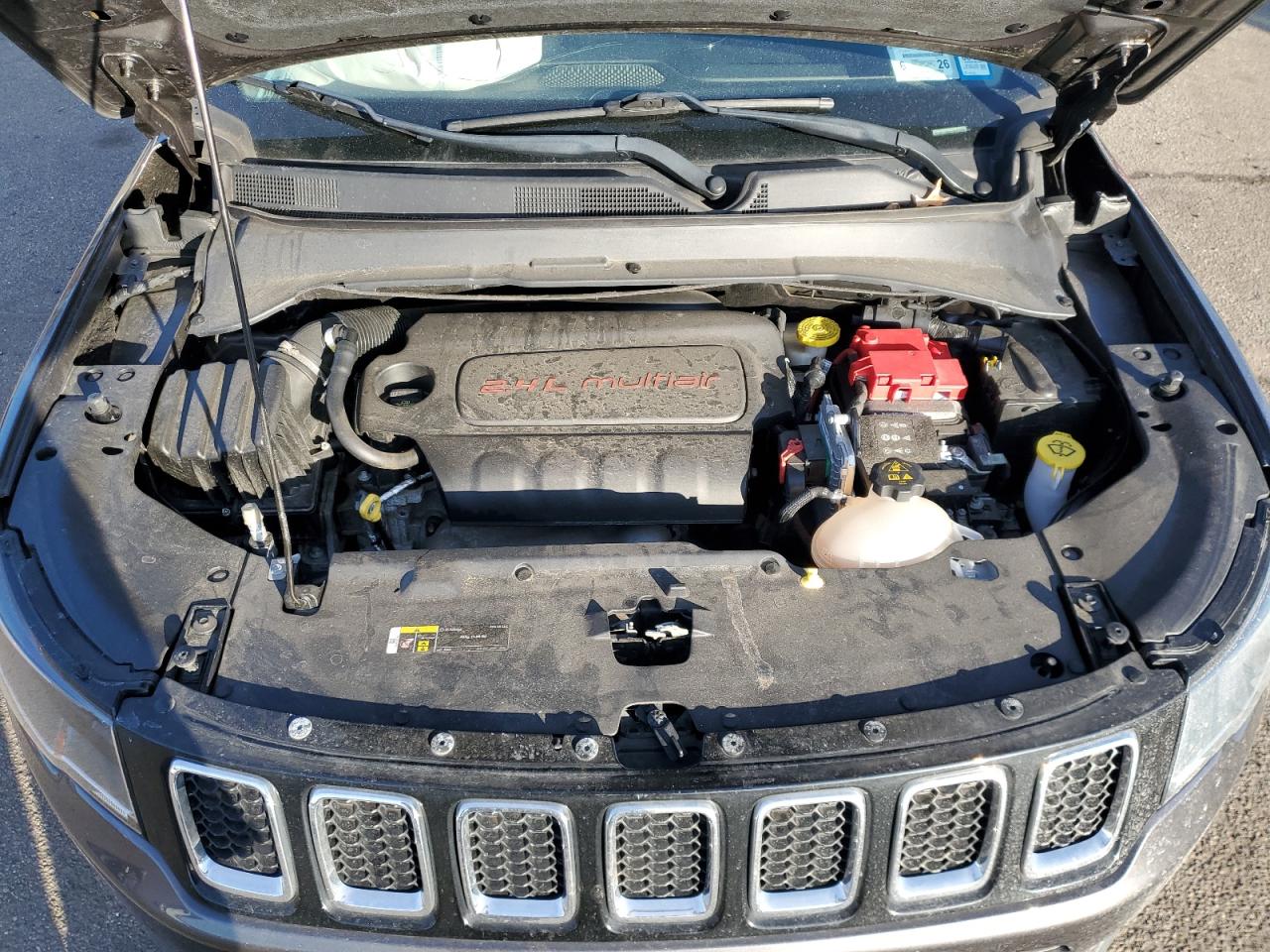 2021 Jeep Compass VIN 3C4NJDBB2MT509816 Copart auction photo, front end / top/roof damage thumbnail 14