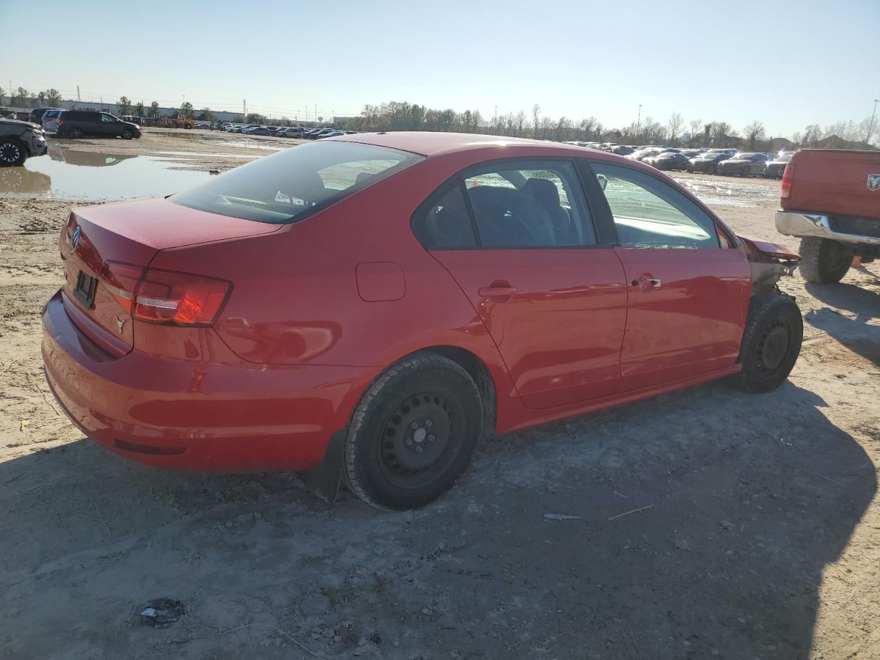 2015 Volkswagen Jetta VIN 3VW2K7AJXFM421214 Copart auction photo, front end damage thumbnail 3