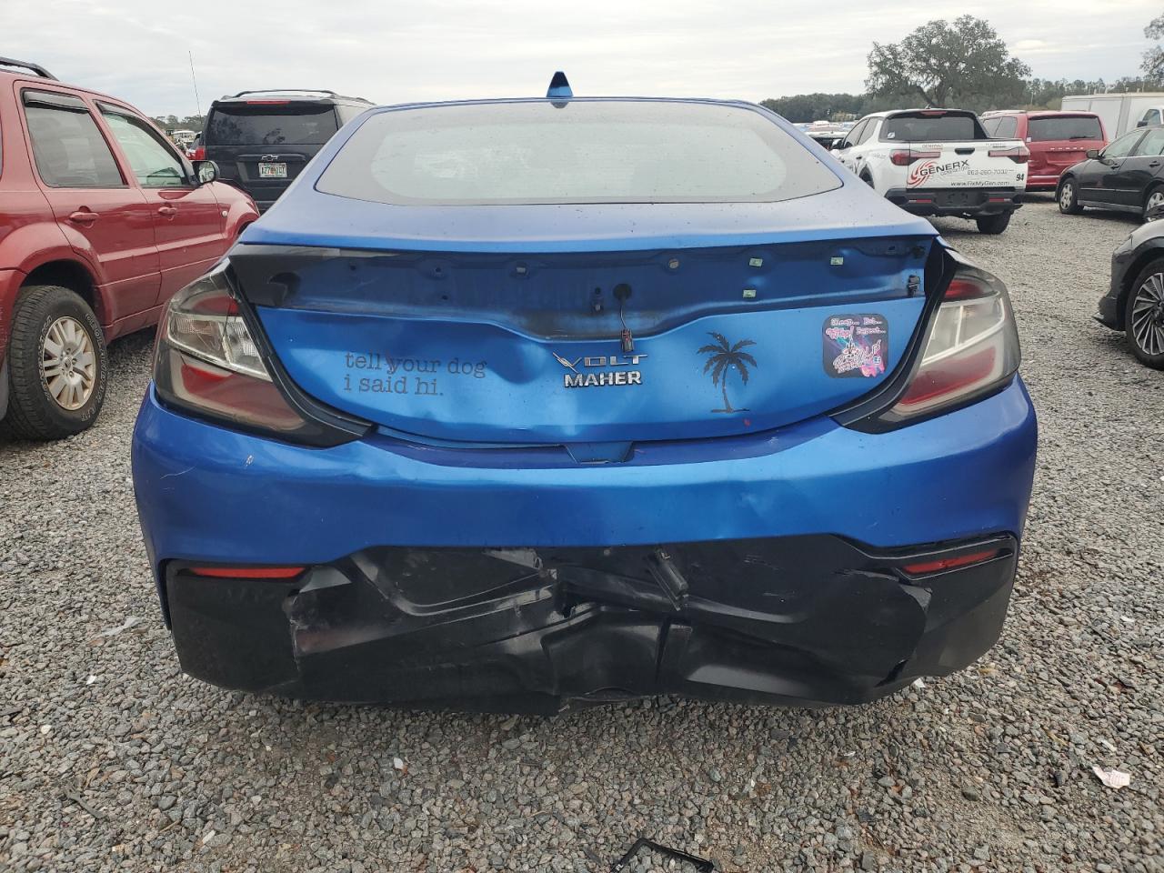 2017 Chevrolet Volt VIN 1G1RC6S51HU207987 Copart auction photo, rear end / front end damage thumbnail 6