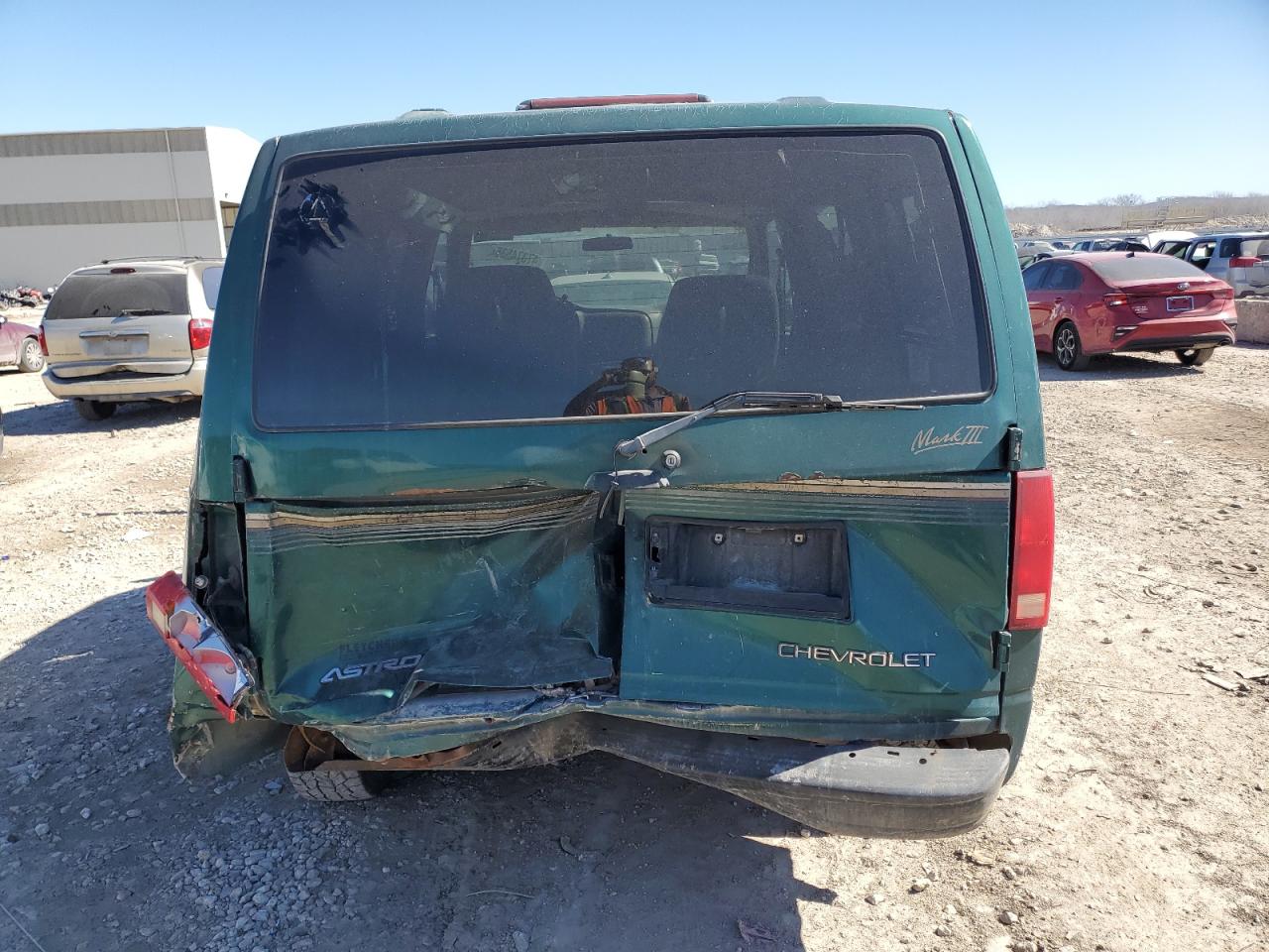 1998 Chevrolet Astro VIN 1GBDM19W2WB142029 Copart auction photo, rear end / all over damage thumbnail 6