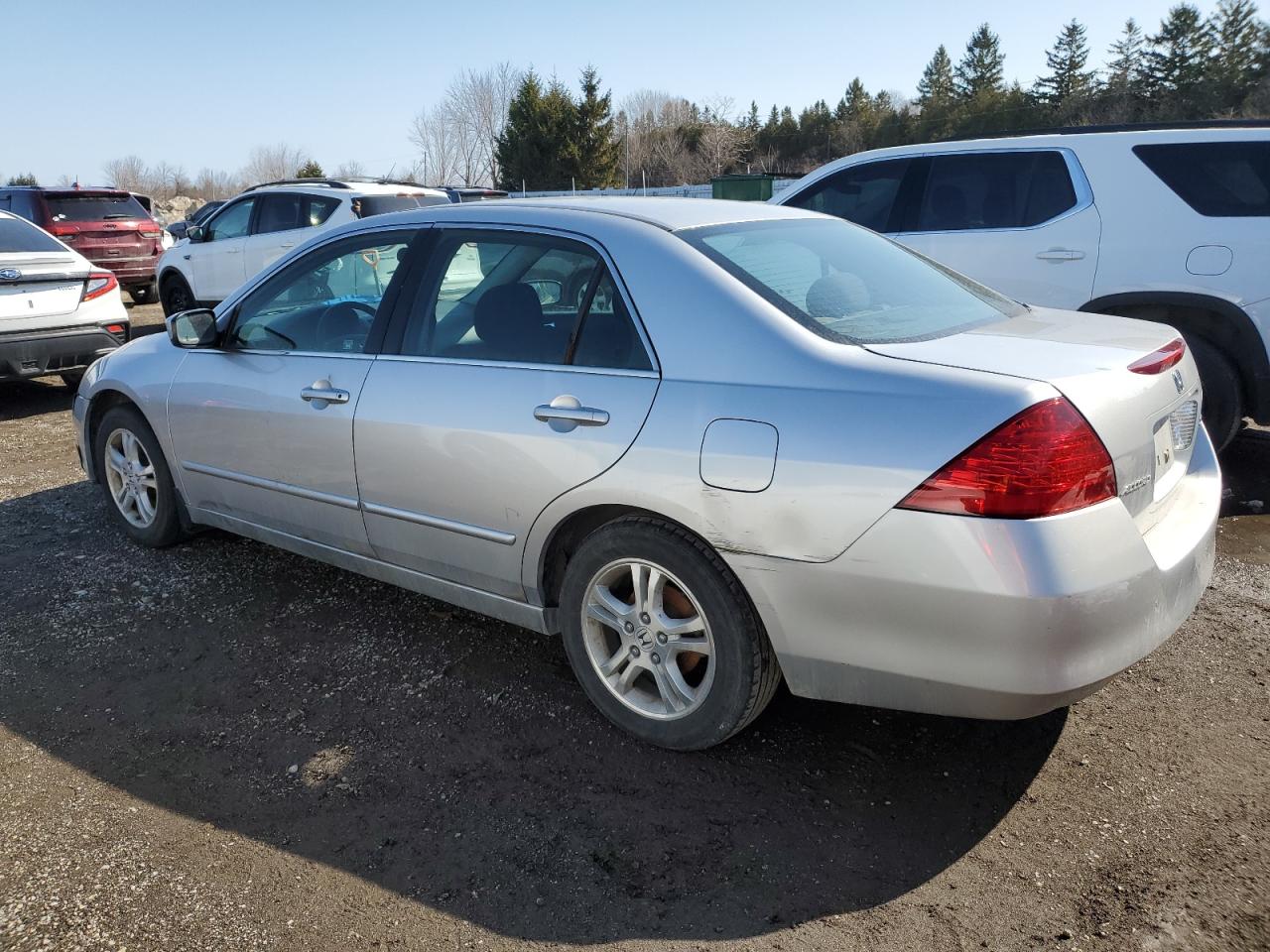2007 Honda Accord VIN 1HGCM567X7A806887 Copart auction photo, front end / side damage thumbnail 2
