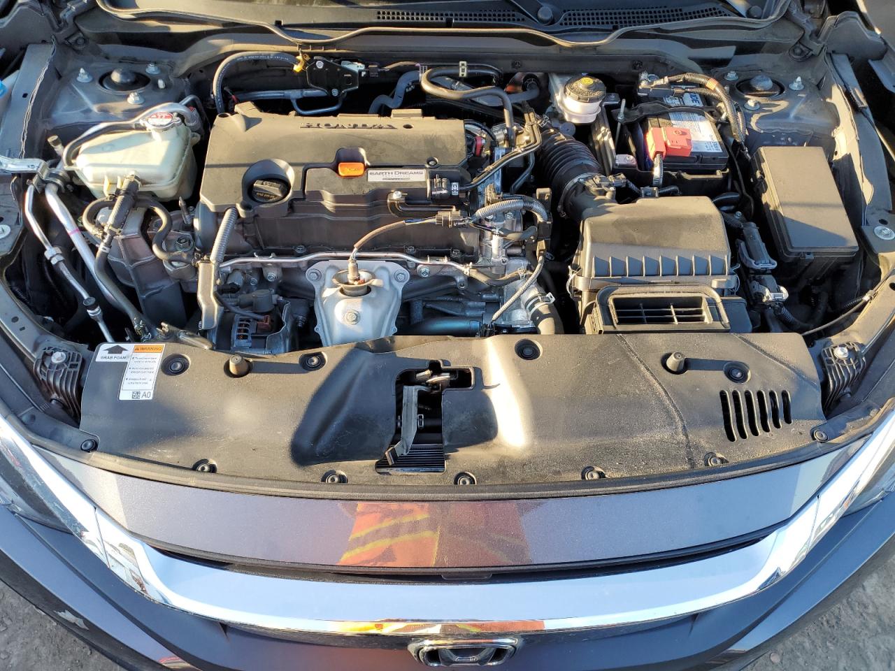 2018 Honda Civic VIN 2HGFC2F55JH609339 Copart auction photo, side / rear end damage thumbnail 11