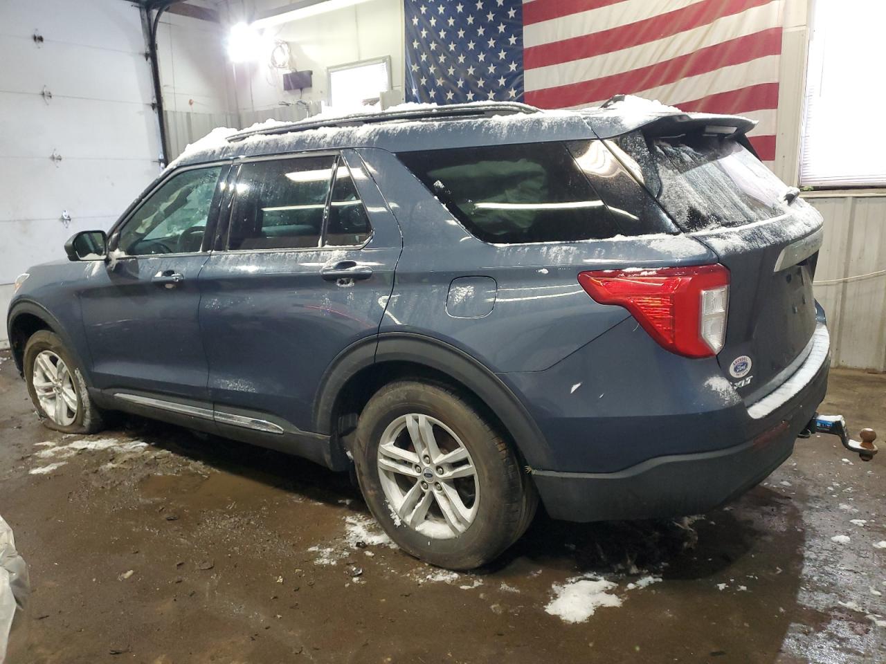 2021 Ford Explorer VIN 1FMSK8DH5MGB75158 Copart auction photo, front end / undercarriage damage thumbnail 2