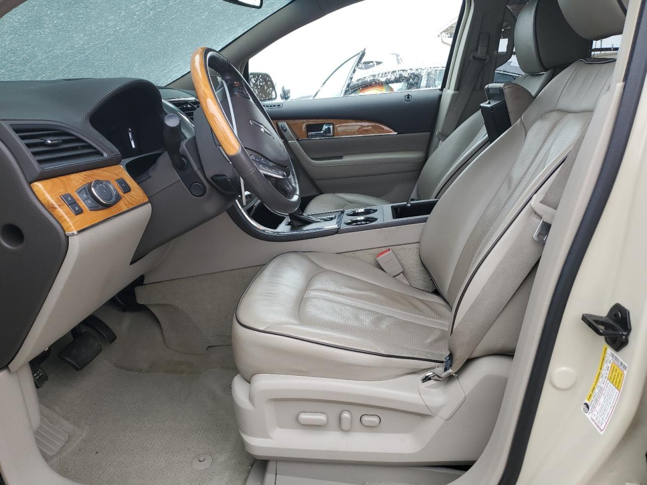 2014 Lincoln MKX VIN 2LMDJ6JK8EBL20108 Copart auction photo, front end / side damage thumbnail 7