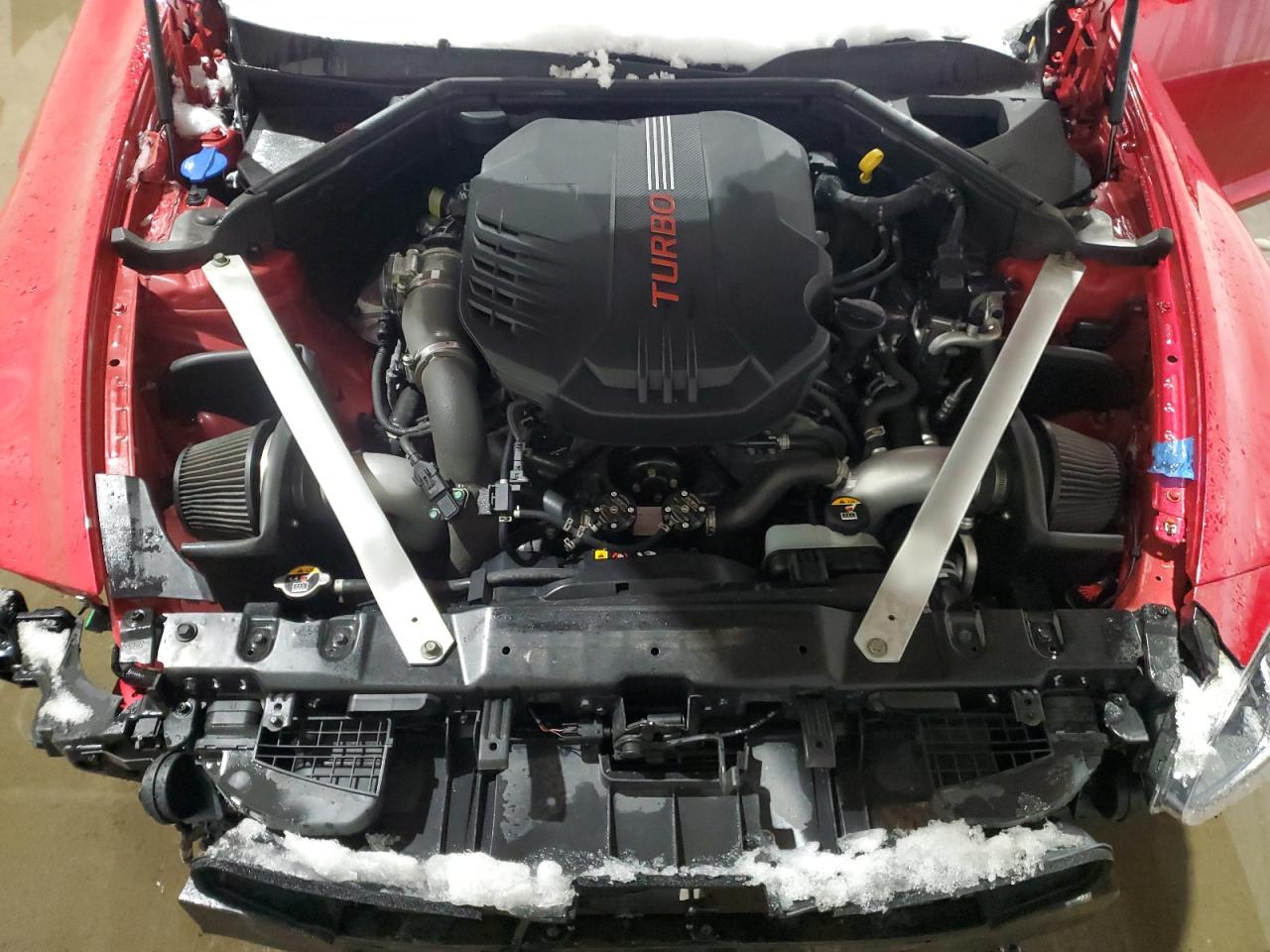 2018 KIA Stinger VIN KNAE55LC6J6028469 Copart auction photo, front end / side damage thumbnail 12