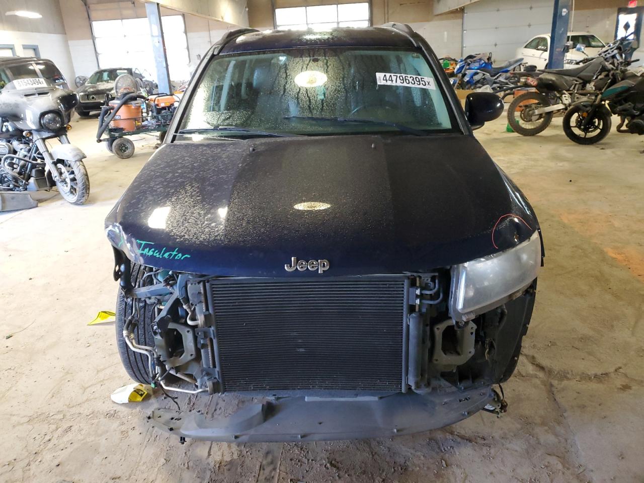 2014 Jeep Compass VIN 1C4NJCEA1ED631247 Copart auction photo, front end / side damage thumbnail 5