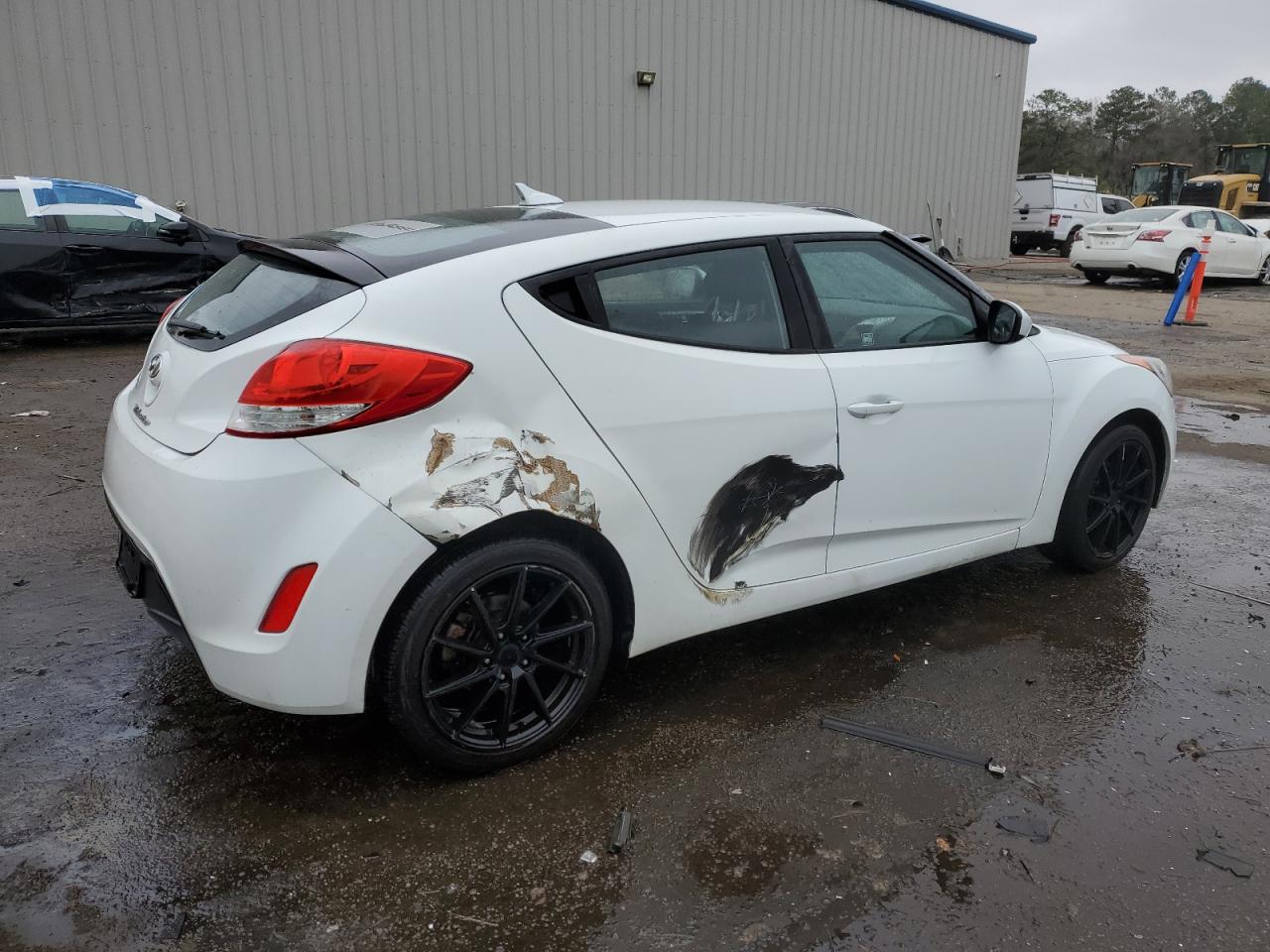 2016 Hyundai Veloster VIN KMHTC6AD9GU269881 Copart auction photo, side / rear end damage thumbnail 3