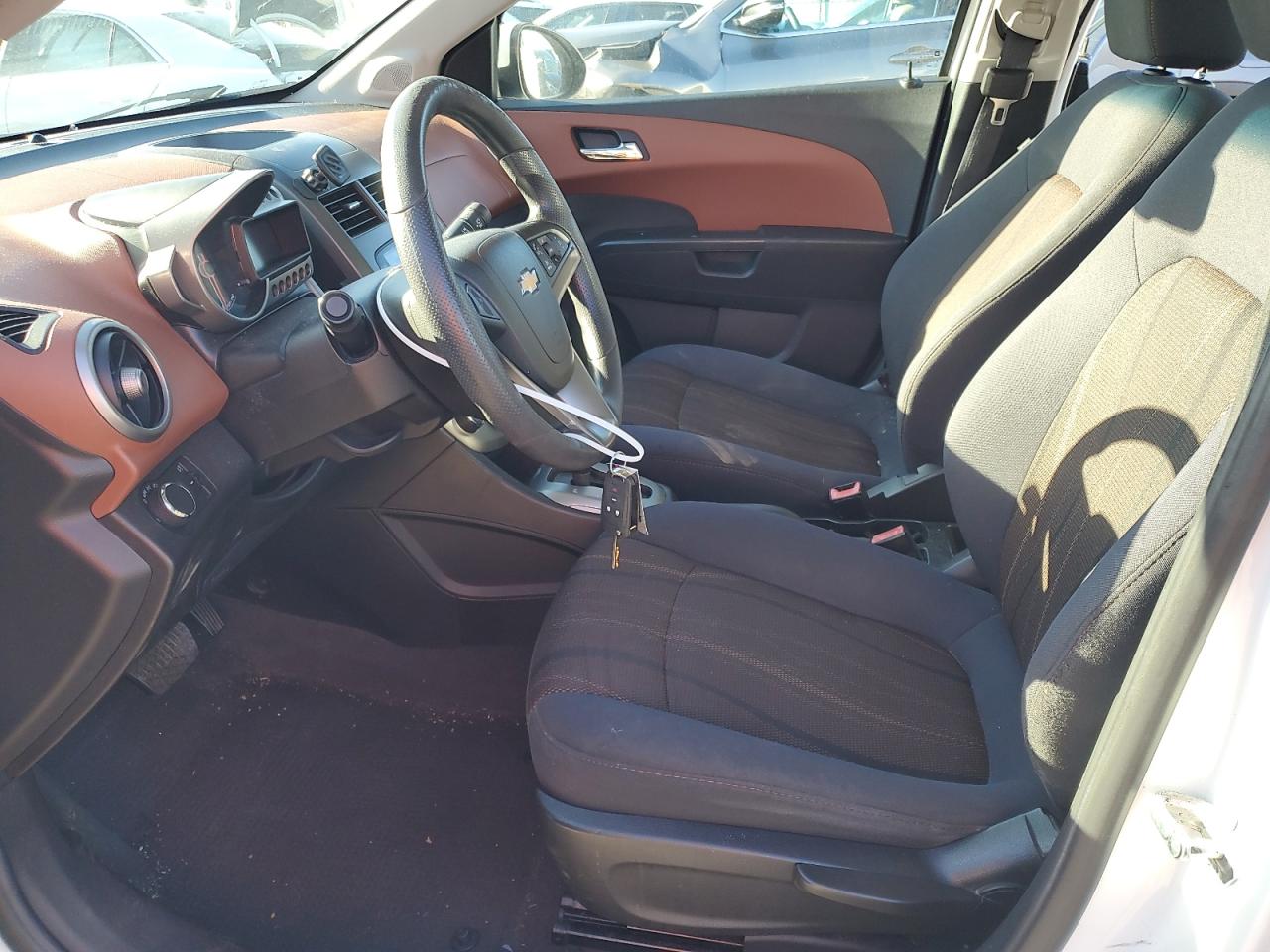 2013 Chevrolet Sonic VIN 1G1JC5SG2D4120103 Copart auction photo, side / front end damage thumbnail 7
