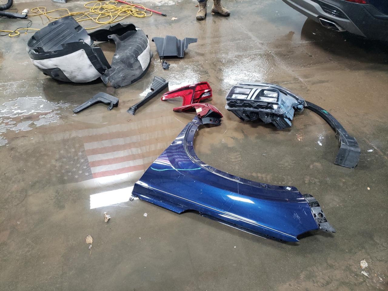 2022 Hyundai Santa Fe VIN 5NMS1DAJ4NH383789 Copart auction photo, rear end damage thumbnail 12
