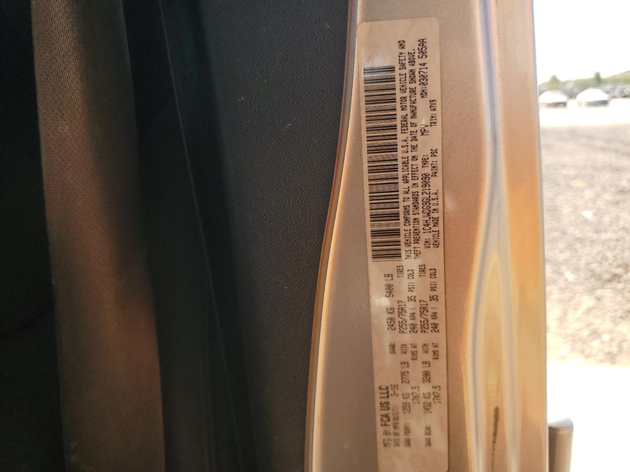 2016 Jeep Wrangler VIN 1C4HJWDG9GL219090 Copart auction photo, side damage thumbnail 12