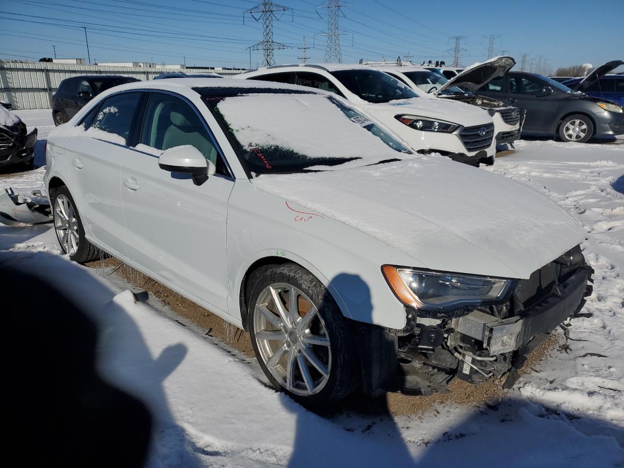 2015 Audi A3 VIN WAUACGFF3F1007198 Copart auction photo, all over damage thumbnail 4