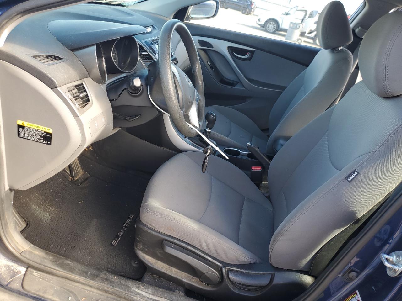 2016 Hyundai Elantra VIN 5NPDH4AE8GH726942 Copart auction photo, front end / side damage thumbnail 7