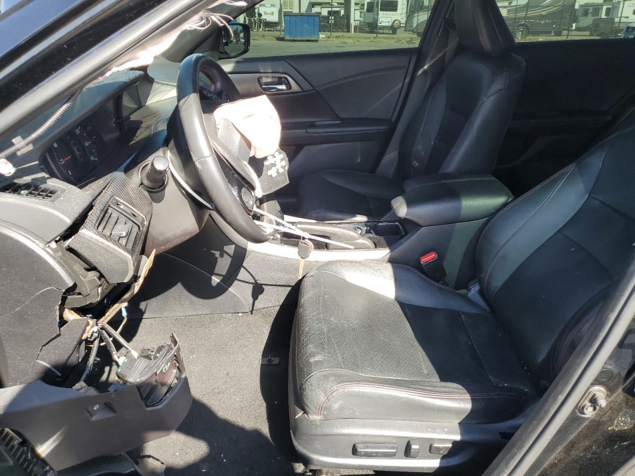 2017 Honda Accord VIN 1HGCR2F11HA140080 Copart auction photo, front end / side damage thumbnail 7