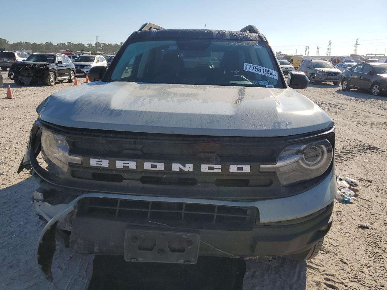 2023 Ford Bronco VIN 3FMCR9C60PRD08055 Copart auction photo, front end damage thumbnail 5