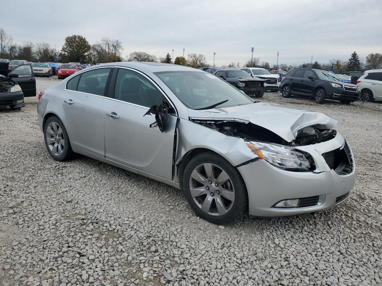 2013 Buick Regal VIN 2G4GT5GV8D9248802 Copart auction photo, undercarriage / front end damage thumbnail 4