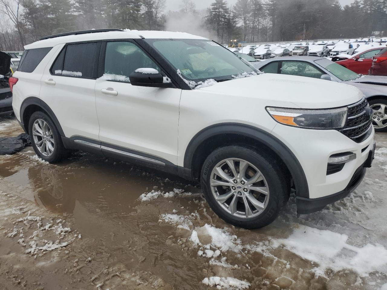 2020 Ford Explorer VIN 1FMSK8DH0LGB03718 Copart auction photo, side damage thumbnail 4