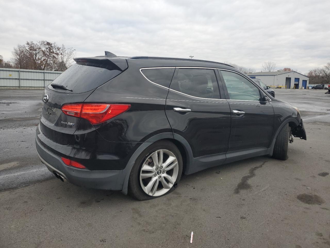 2014 Hyundai Santa Fe VIN 5XYZW3LA0EG141986 Copart auction photo, front end damage thumbnail 3