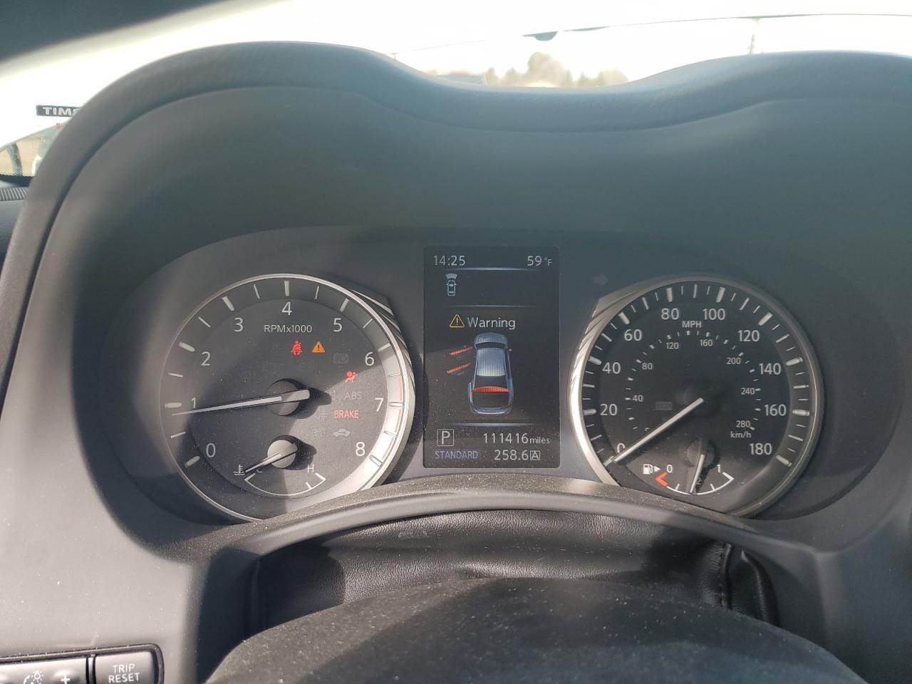 2019 Infiniti Q50 VIN JN1CV7AP9KM110076 Copart auction photo, rear end damage thumbnail 9