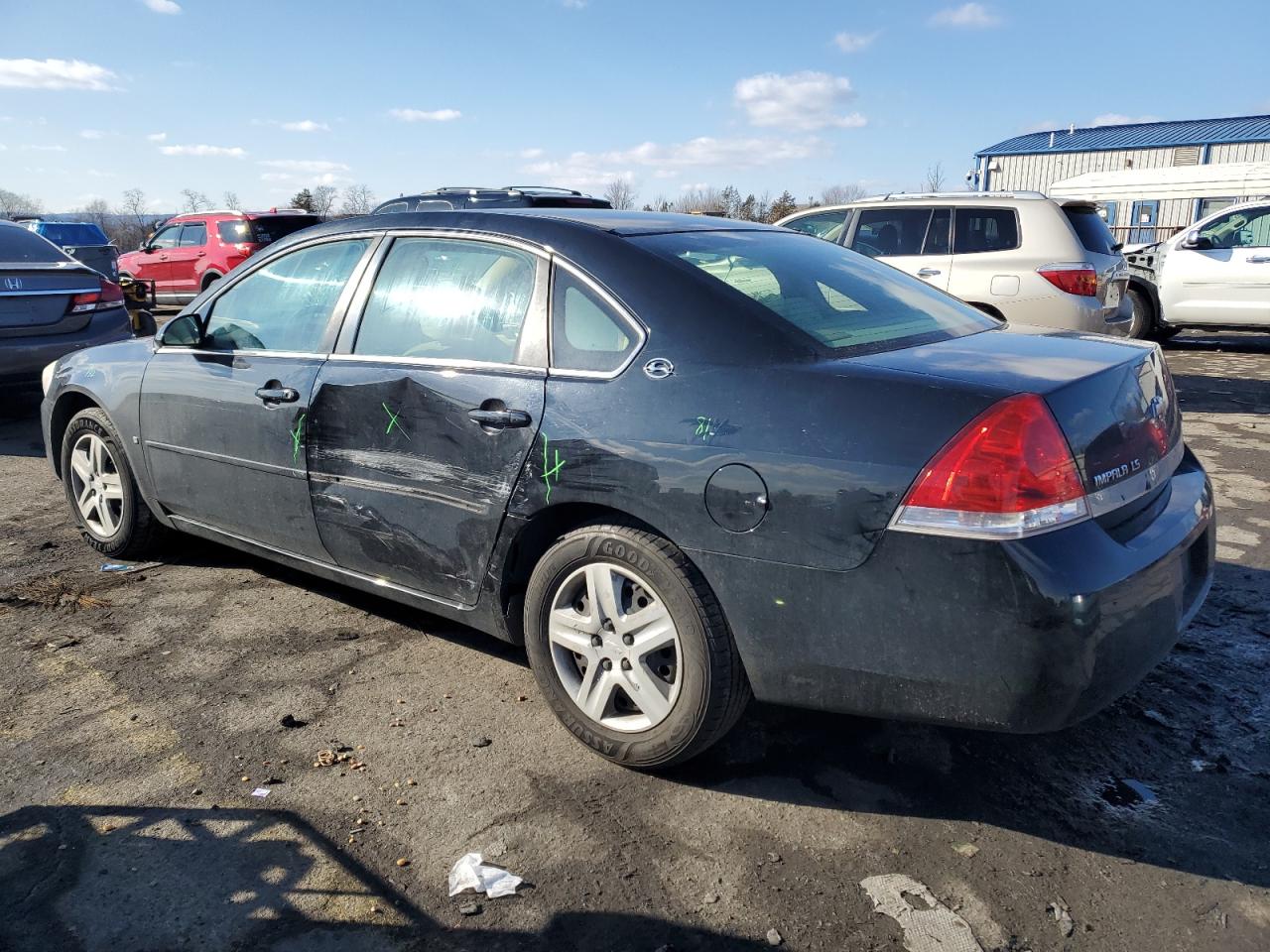 2007 Chevrolet Impala VIN 2G1WB58K179268684 Copart auction photo, side / front end damage thumbnail 2