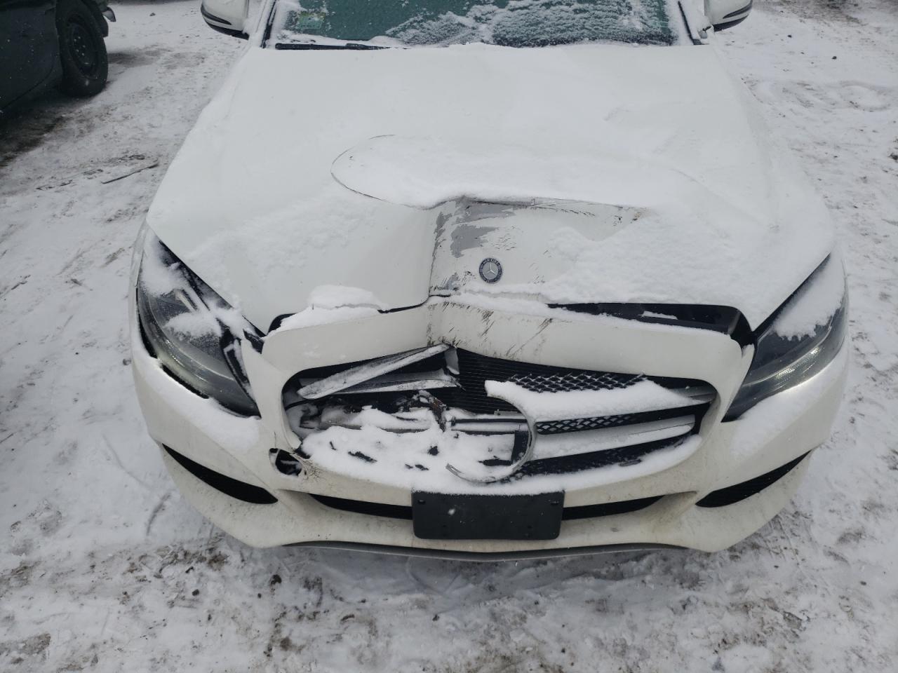 2016 Mercedes-Benz C-klasse VIN WDDWF4KB5GR152382 Copart auction photo, front end damage thumbnail 11