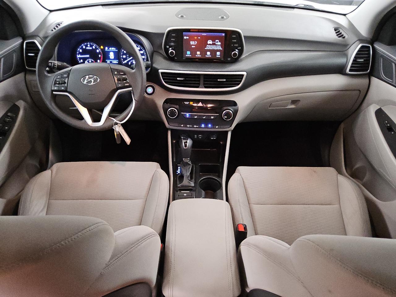 2021 Hyundai Tucson VIN KM8J33A49MU318109 Copart auction photo, mechanical / hail damage thumbnail 8