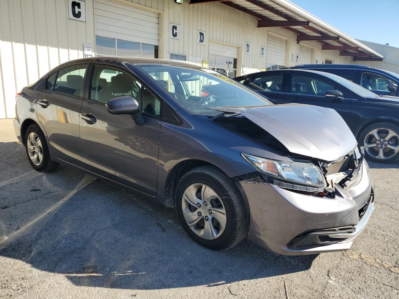 2015 Honda Civic VIN 19XFB2F5XFE098456 Copart auction photo, front end damage thumbnail 4