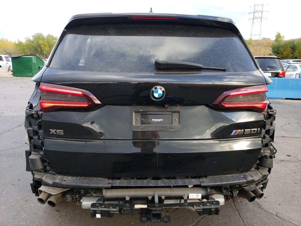 2023 BMW X5 VIN 5UXJU4C07P9P54612 Copart auction photo, side / front end damage thumbnail 6