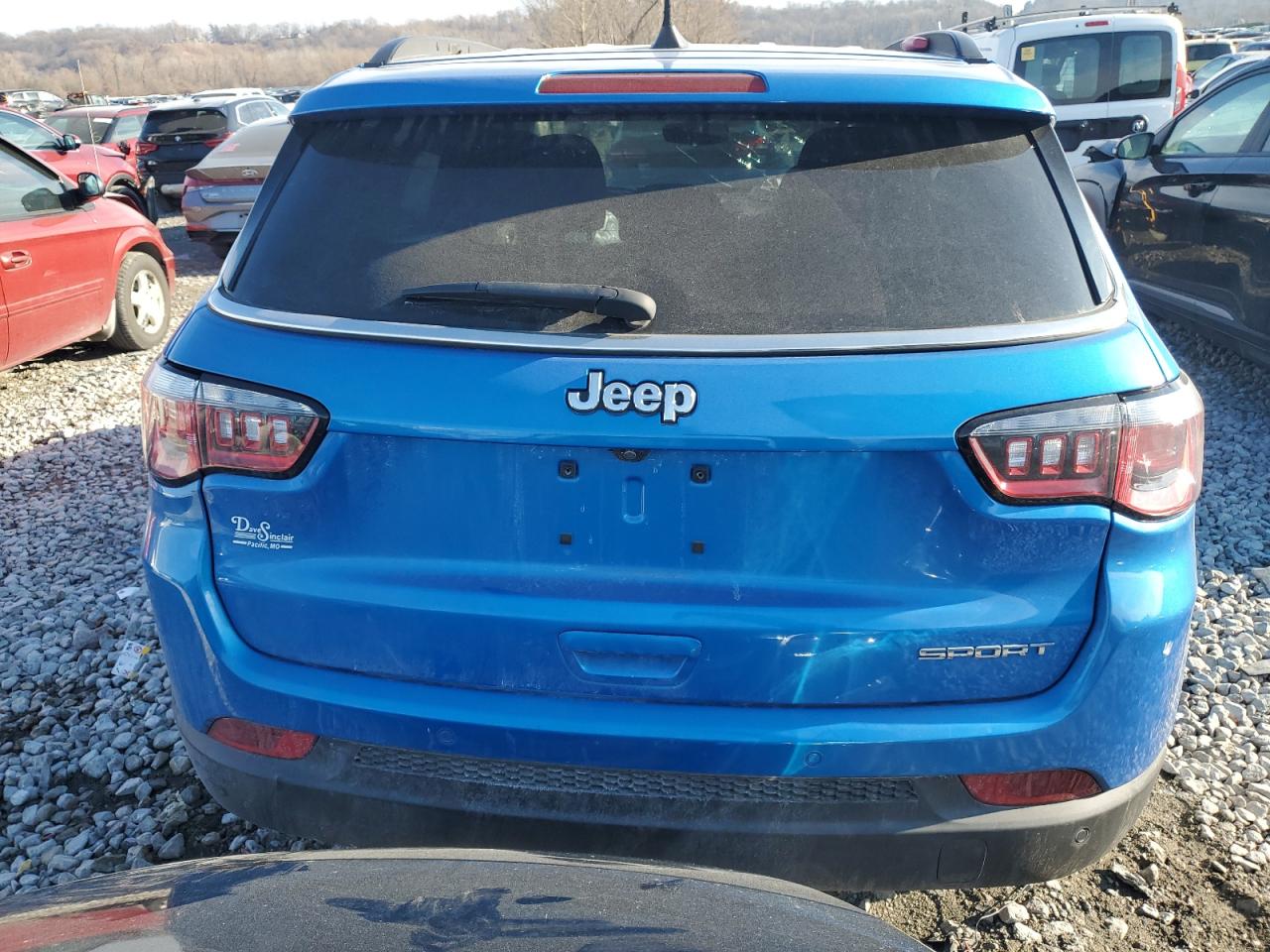 2019 Jeep Compass VIN 3C4NJCAB1KT793805 Copart auction photo, front end damage thumbnail 6