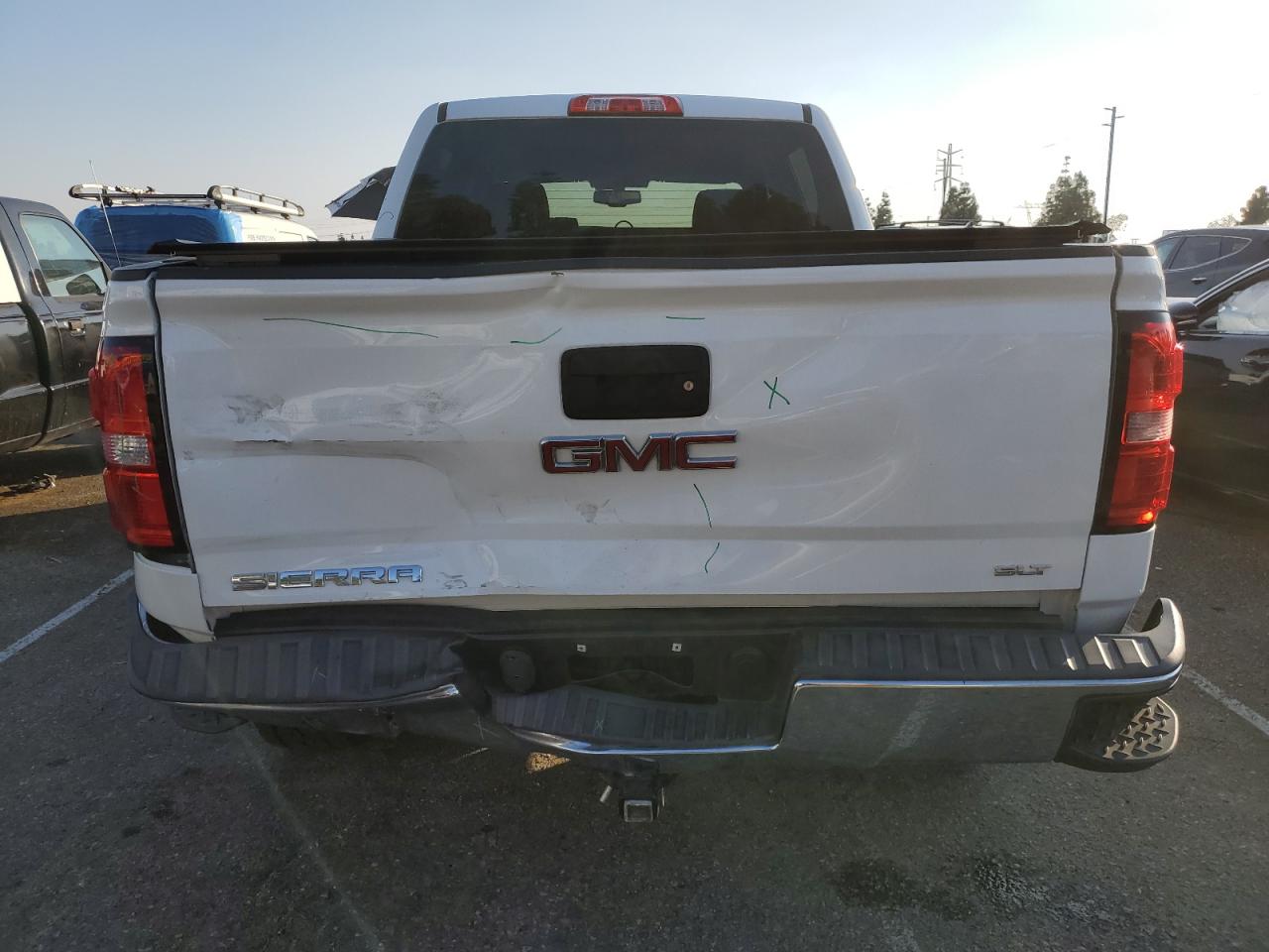 2015 GMC Sierra VIN 3GTU2VEC9FG526059 Copart auction photo, rear end / front end damage thumbnail 6