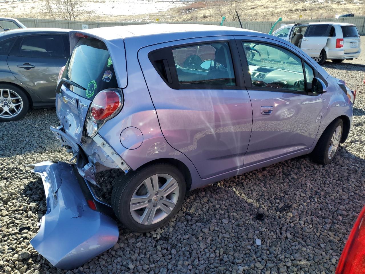 2015 Chevrolet Spark VIN KL8CA6S94FC741826 Copart auction photo, rear end damage thumbnail 3