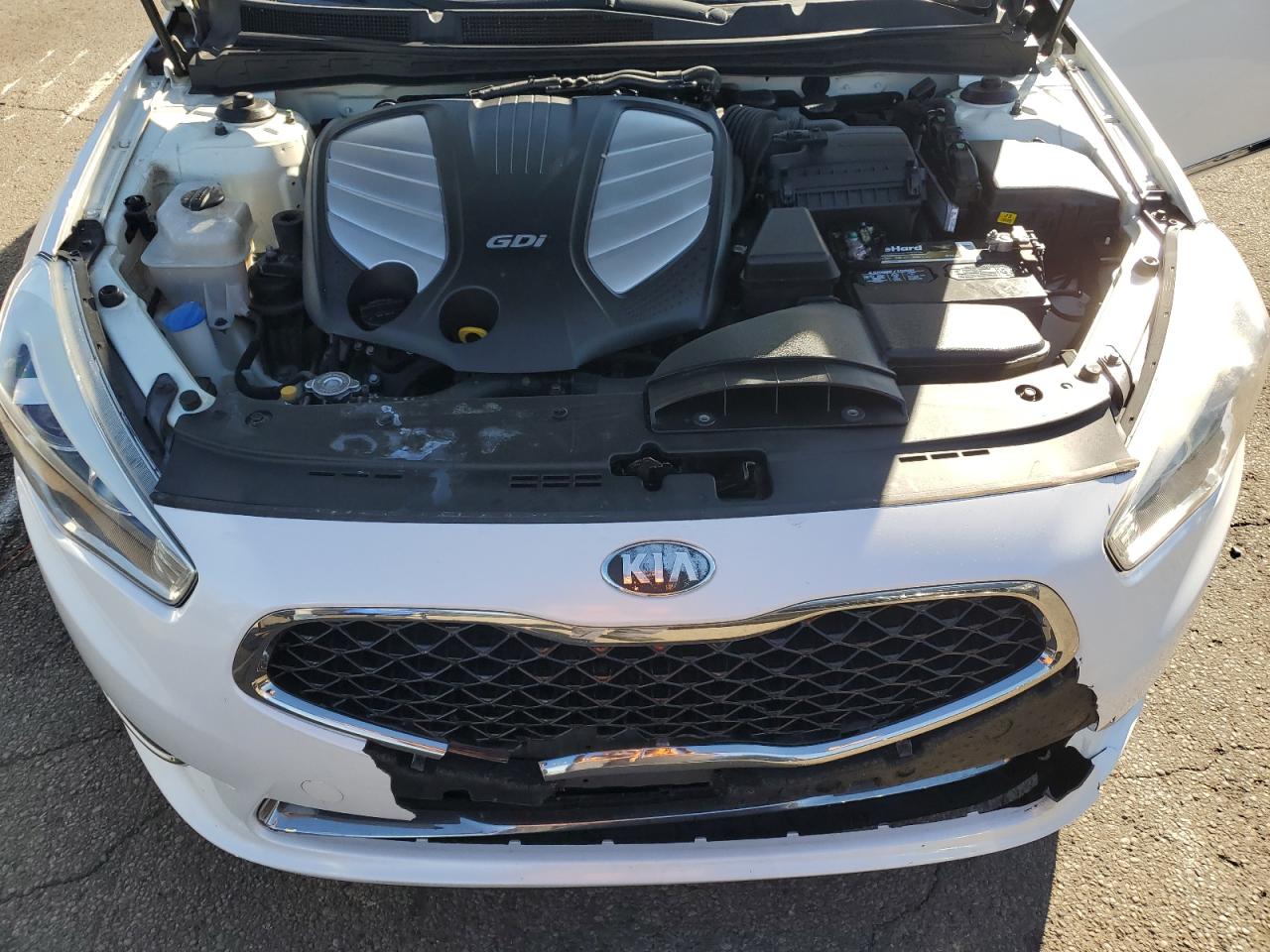 2014 KIA Cadenza VIN KNALN4D73E5137714 Copart auction photo, front end / side damage thumbnail 7