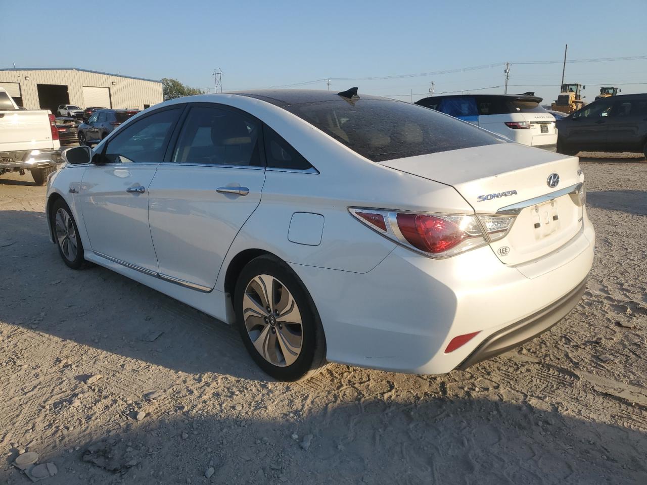 2015 Hyundai Sonata VIN KMHEC4A40FA120045 Copart auction photo, hail / minor dent/scratches damage thumbnail 2