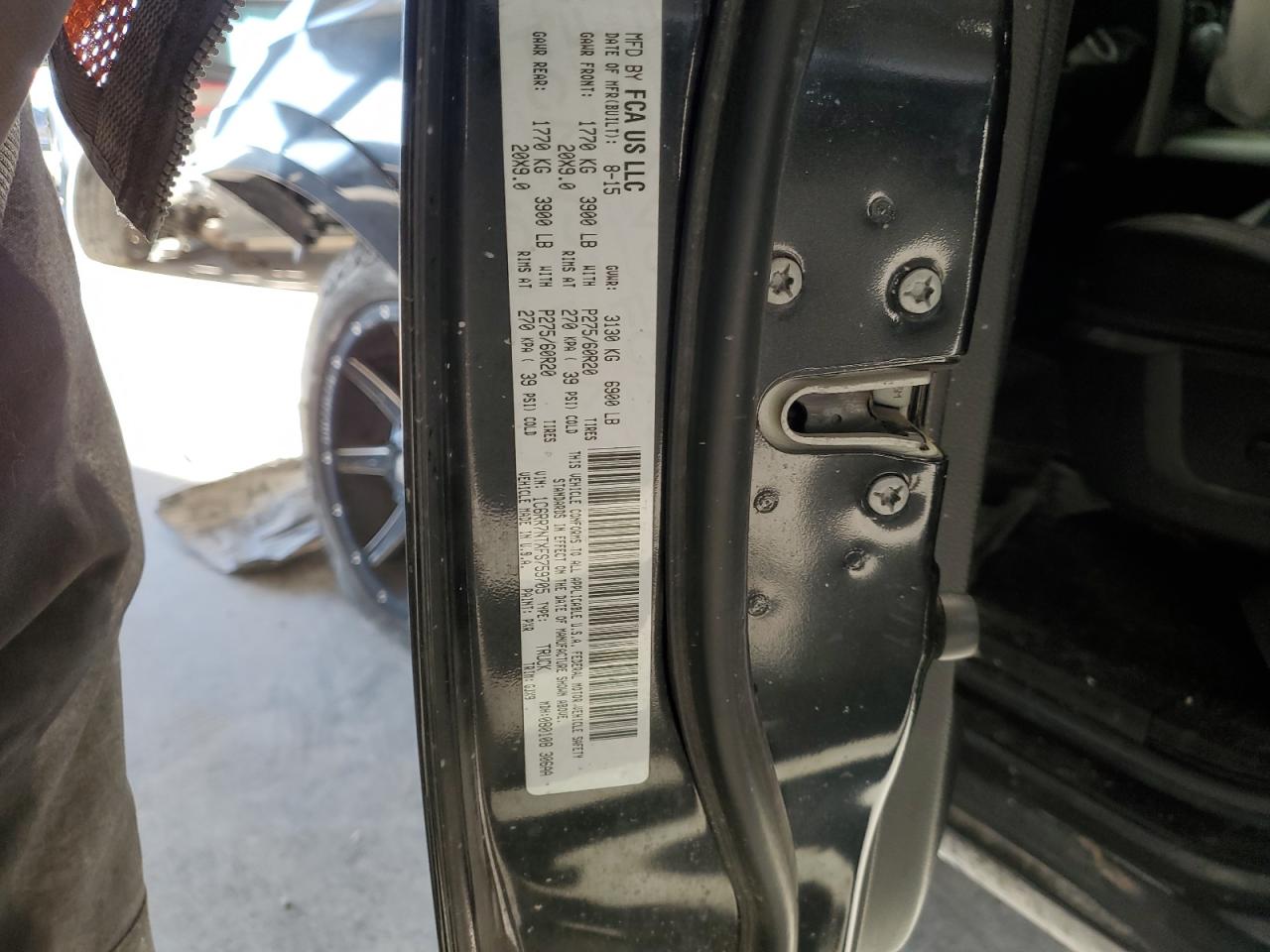 2015 RAM 1500 VIN 1C6RR7NTXFS759705 Copart auction photo, all over damage thumbnail 12