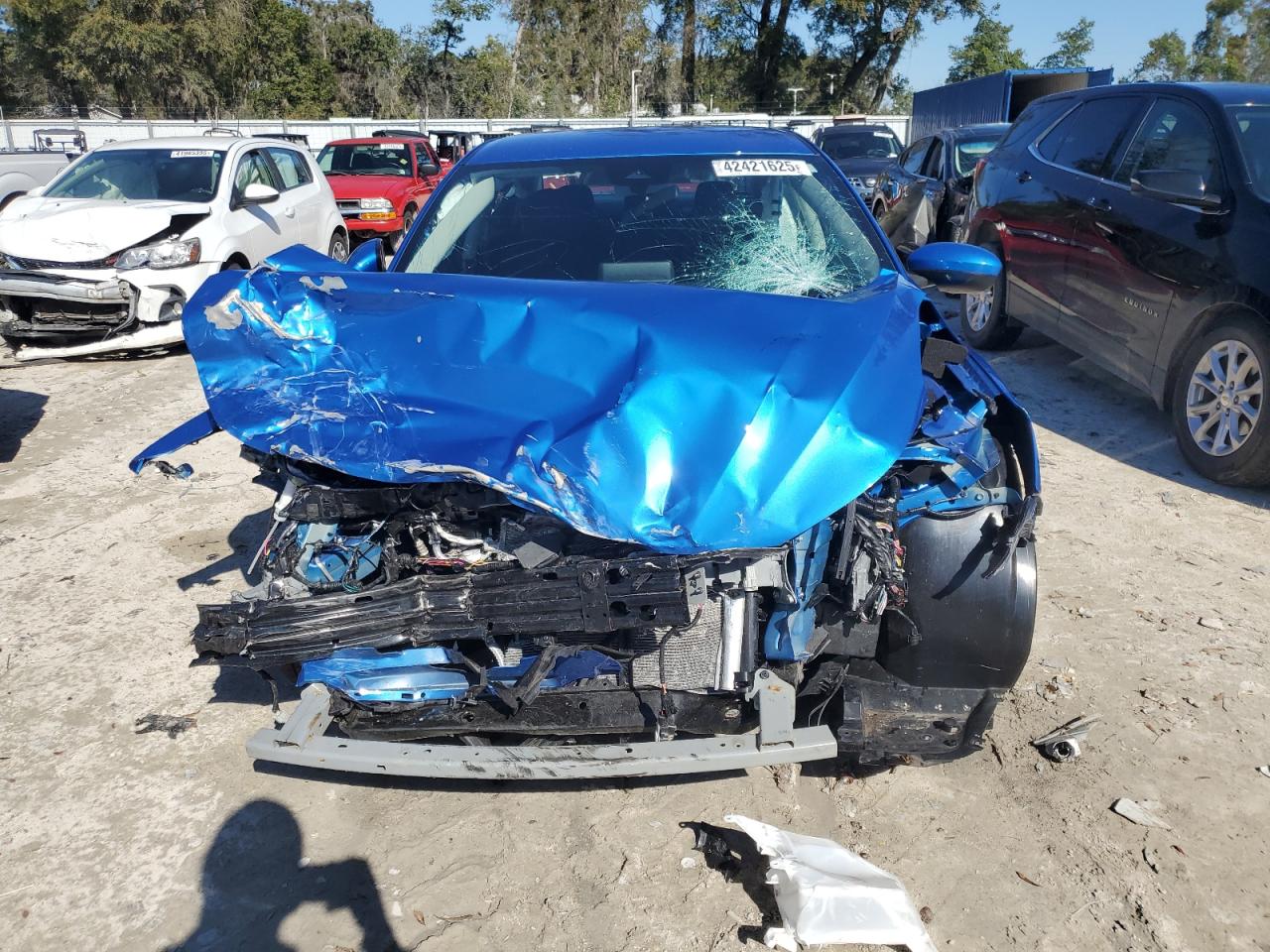 2022 Nissan Sentra VIN 3N1AB8CV9NY268291 Copart auction photo, front end damage thumbnail 5