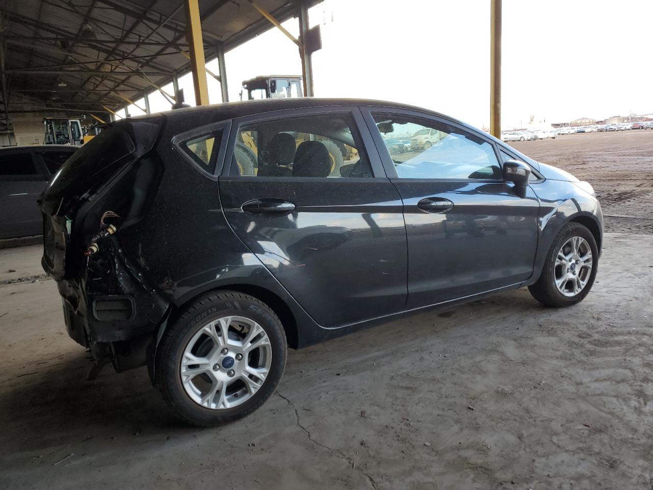 2015 Ford Fiesta VIN 3FADP4EJ2FM162391 Copart auction photo, rear end damage thumbnail 3