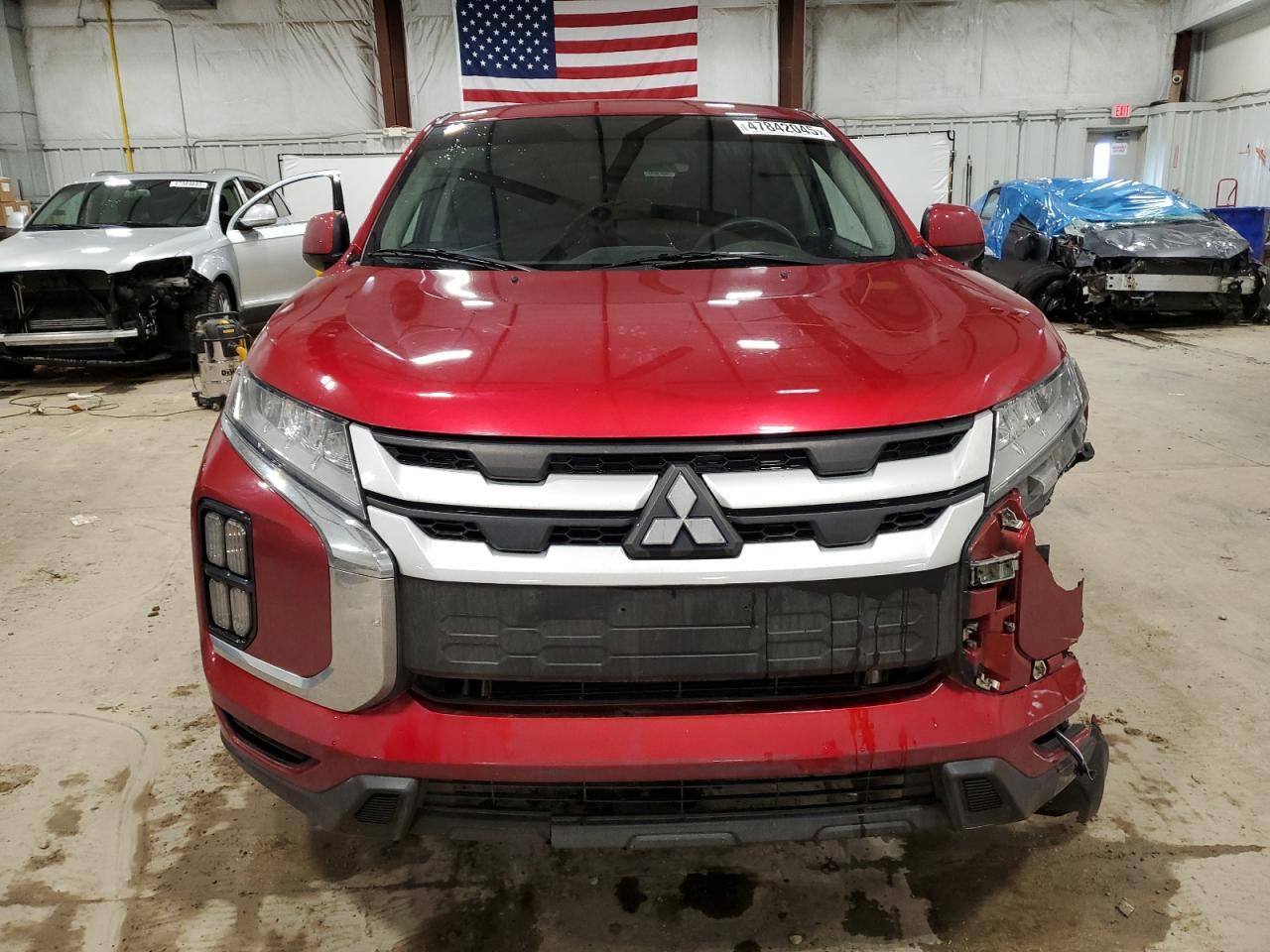 2020 Mitsubishi Outlander VIN JA4AP3AU1LU009039 Copart auction photo, front end / side damage thumbnail 5