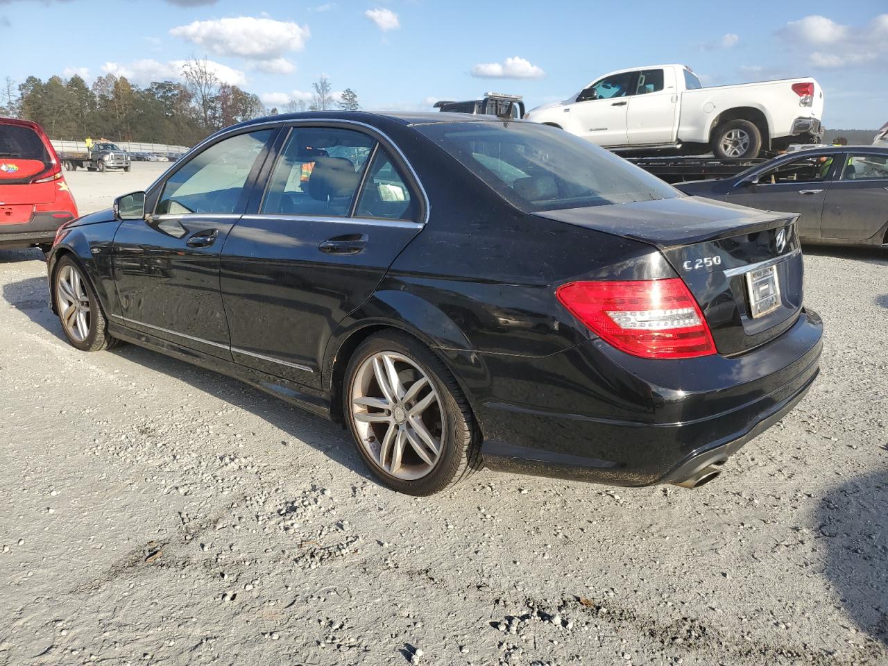2014 Mercedes-Benz C-klasse VIN WDDGF4HB0EA941871 Copart auction photo, water/flood / all over damage thumbnail 2