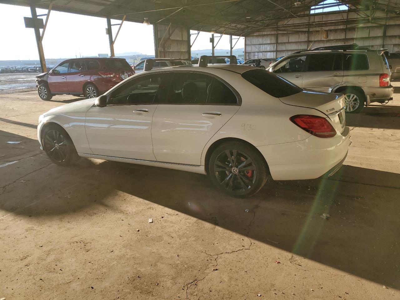 2021 Mercedes-Benz C-klasse VIN W1KWF8DB5MR616142 Copart auction photo, rear end / minor dent/scratches damage thumbnail 2