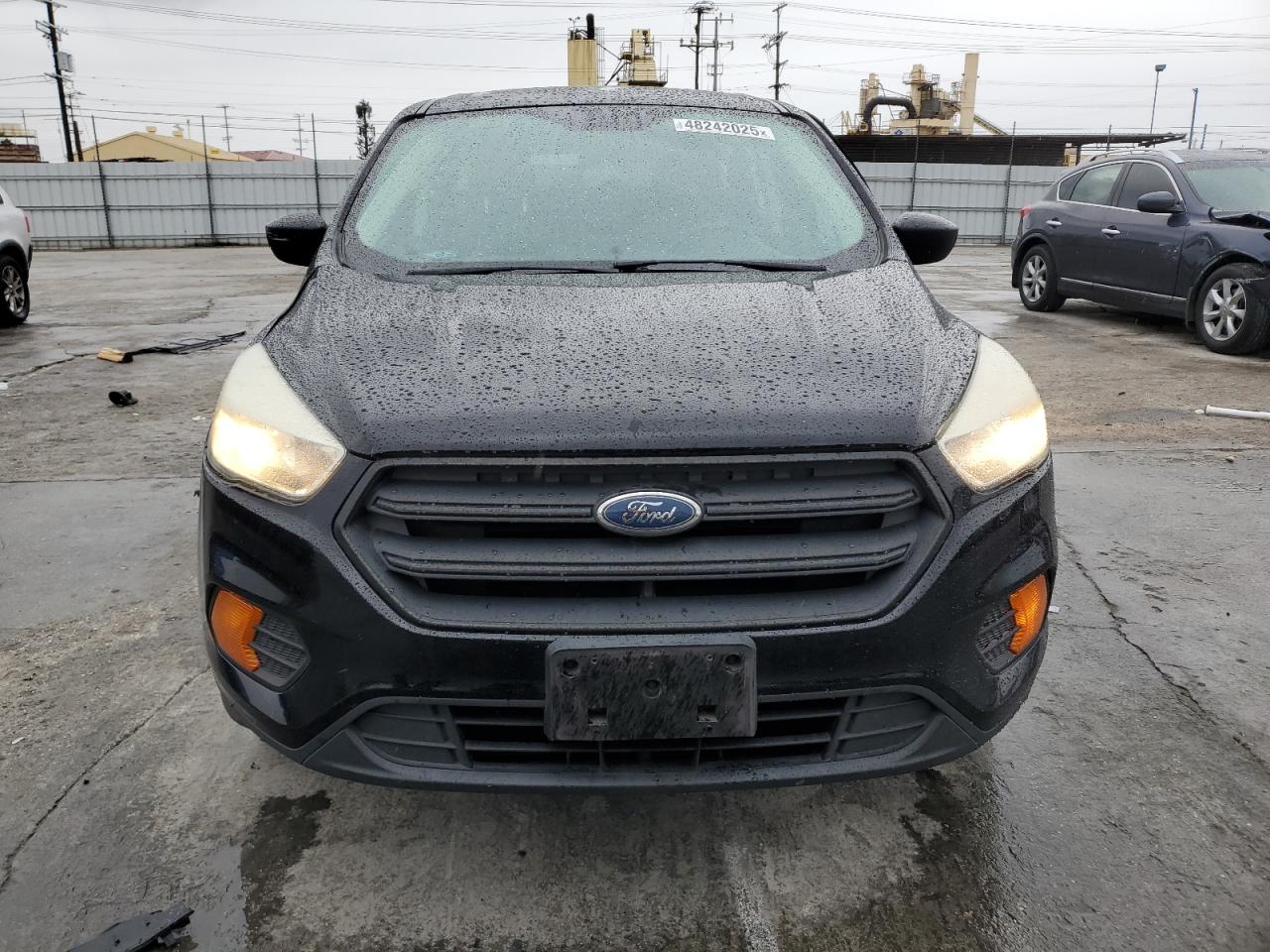 2017 Ford Escape VIN 1FMCU0F75HUE96810 Copart auction photo, side / front end damage thumbnail 5